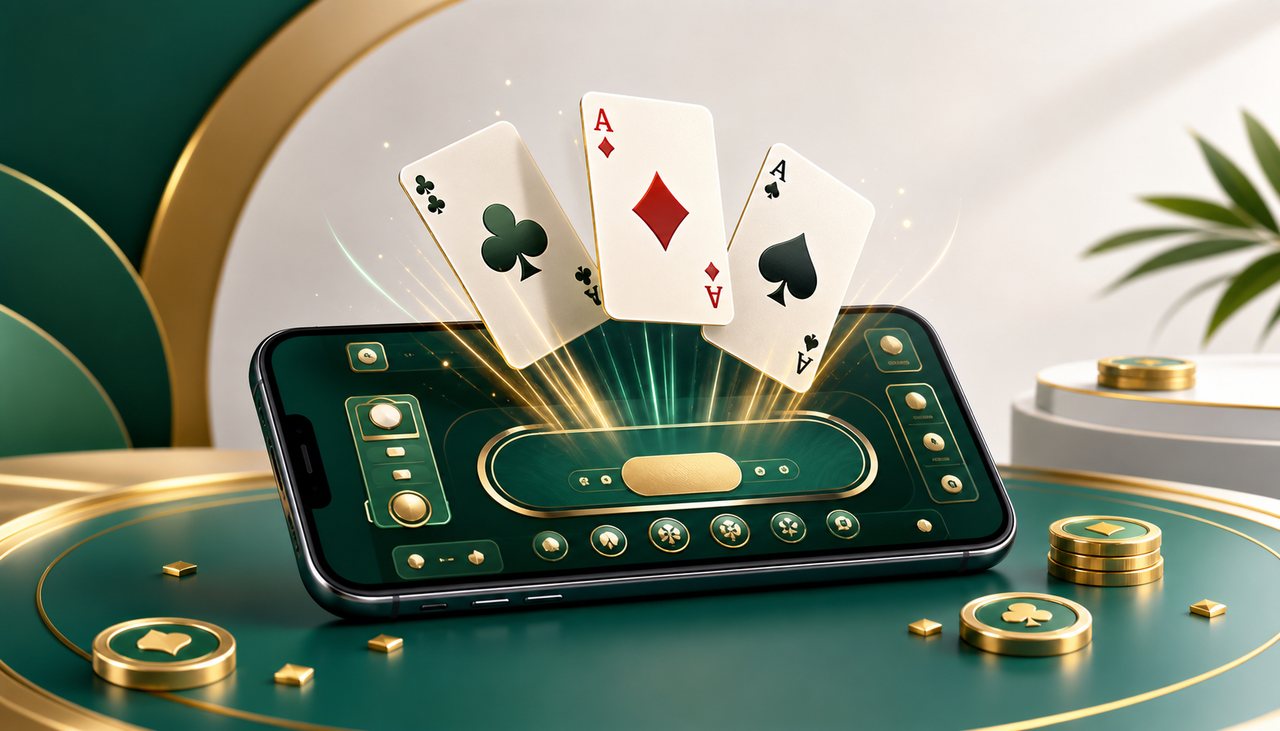 3Card Fly mobile app guide visual